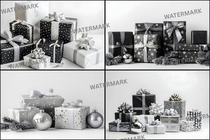 Christmas Backdrops Photography, Holiday Photo Backgrounds, Gift Display Digital Backdrop, Winter Scene, Festive Photography, Christmas Gift Display
