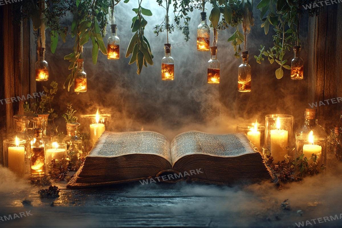 Enchanting Witchs Potion Photography Backdrops - Mysterious Overlays for Spooky Photo Shoots - 00x00px PNGs Commercial Use Allowed