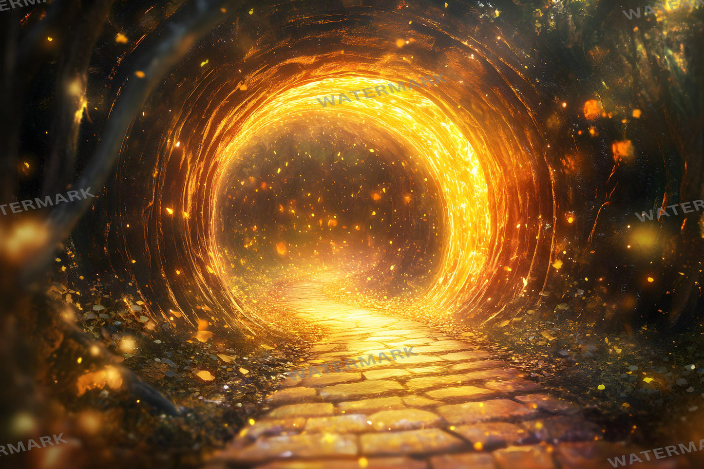 Magic Portal in Yellow Brick Road_4Images_Wizard of Oz Backdrops | Dorothy Wizard of OZ Backdrops