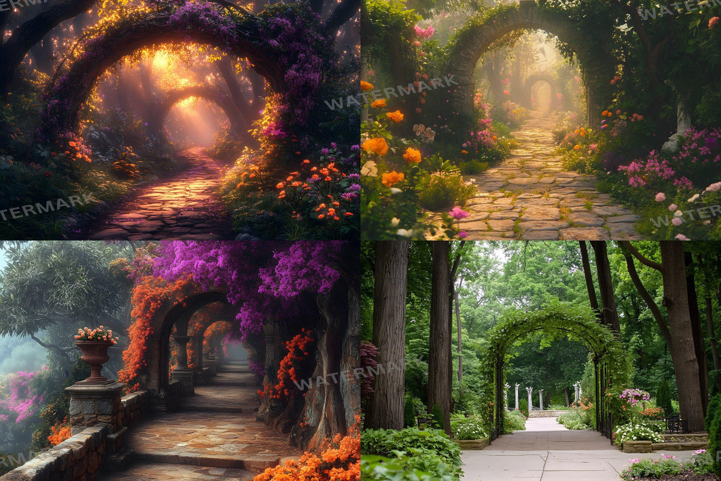 Fairy Woodland Backdrops ��������� Magical Digital Backgrounds - Enchanted Magical Forest Backgrounds - Fantasy Wallpapers - 3:2 Wallpapers