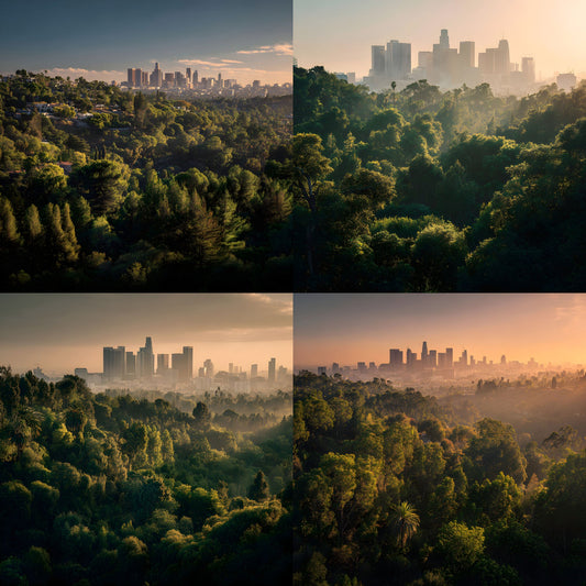 Urban Forest Digital Backdrop Collection, Square Photography Backgrounds for Nature-Inspired Portraits & Creative Photo Overlays