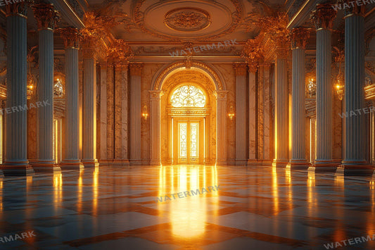Royal Ballroom Elegance Wedding Backdrops for Grand Bridal Photography | Luxury Palace Digital Scenes, Wedding Backdrops, Luxury Backgrounds