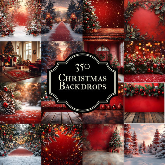 Christmas Backdrop, Digital Backdrop, Santa Christmas Backdrop For Kids Family, Festive Digital Download Christmas Background
