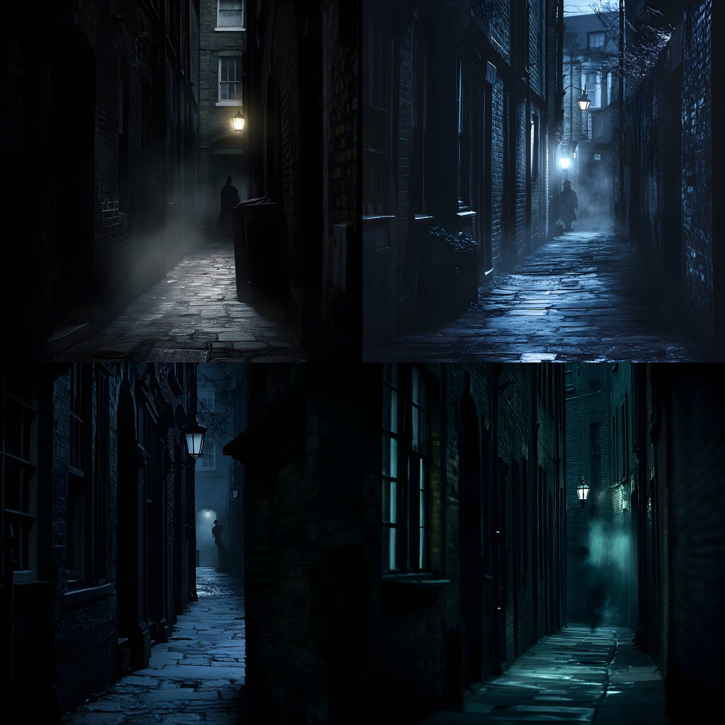 Sherlock Holmes Alley Digital Backdrop, Detective Scene Background, Moody Alleyway Photography Prop, Instant Download for Composites, Square Ratio