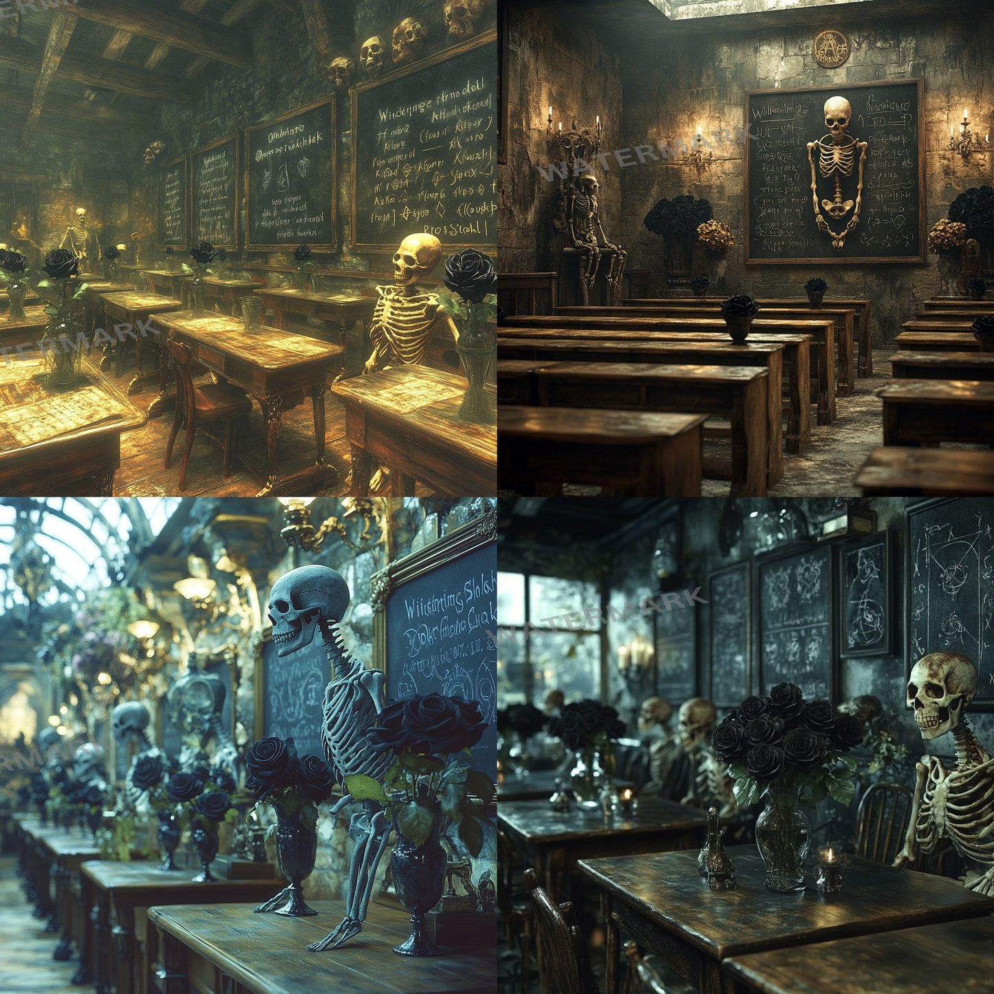 Wizarding School Digital Backdrops - 1High-Res PNGs for Photography 96x96px Commercial Use