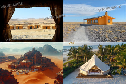 Desert Oasis Tent Digital Backdrop, Luxury Arabian Nights Background, Photography Prop, High-Res Image, Dreamy Scene, Instant Download