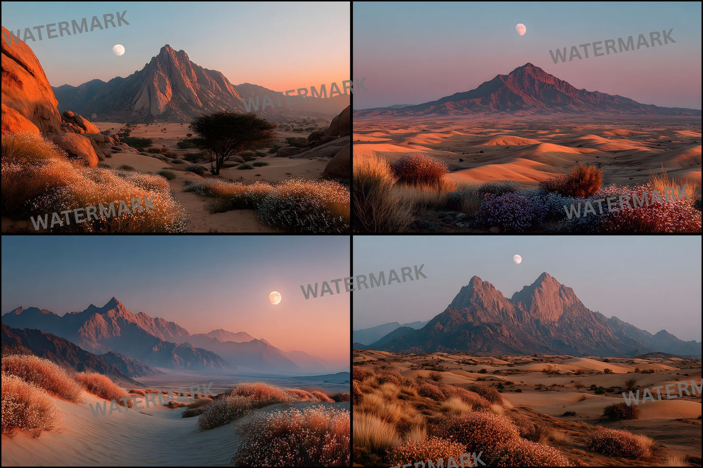 Tranquil Desert Sunset Digital Backdrop, Photography Background for Portraits, Photo Prop, Scenic Desert Scene, Printable Photography Overlay