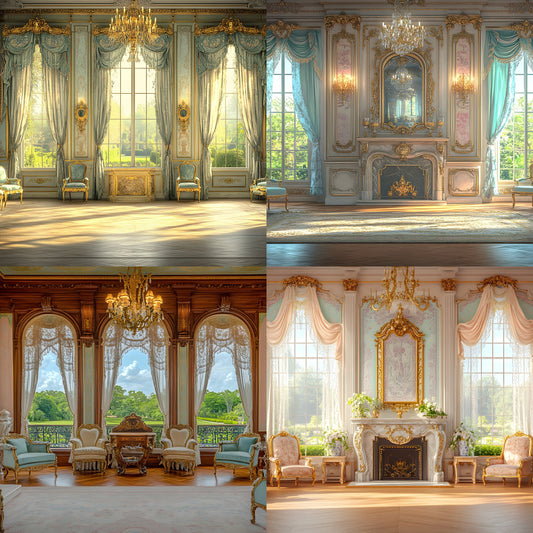 French Courtroom Digital Backdrop, Regal Photography Background, Historical Scene, Elegant Portrait, Fine Art Photo, Instant Download