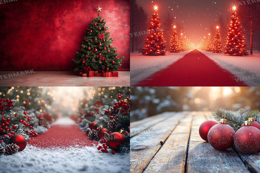 Christmas Backdrop, Digital Backdrop, Santa Christmas Backdrop For Kids Family, Festive Digital Download Christmas Background