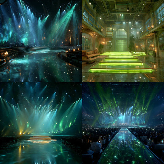 K-Pop Green Screen Backdrop, Digital Download, Show Stage Background, Photography, Music Video, Square Virtual Concert, Idol Performance