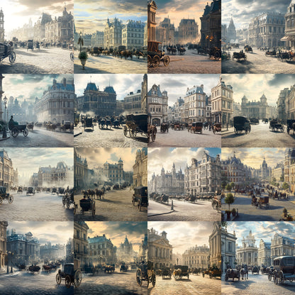 Victorian Street Scene Digital Backdrop, Old Town Photography Background, for Portrait Photoshoot, Historic Cityscape Digital Download