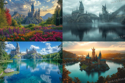 Wizarding School Backdrops - Witchcraft Photography Overlays - Ideal for Digital Artists  Photographers, Digital Backdrop for Photography