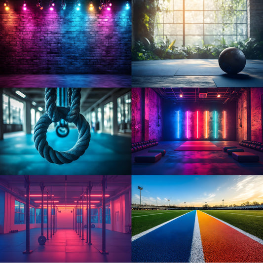 Crossfit Gym Digital Backdrop, Fitness Studio Background, Workout Photography Prop, Exercise Training Photo Overlay, Sporty Scene