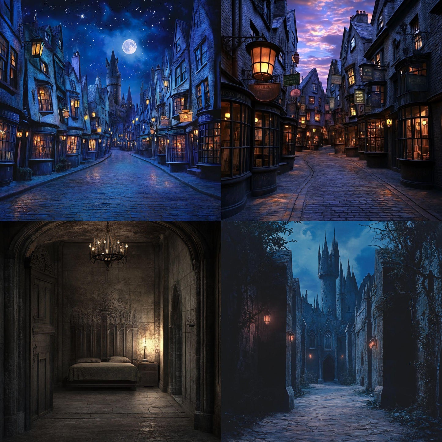 Wizarding School Backdrops, Magical Wizard Digital Backgrounds, Witch Backdrops, Witchcraft Background, Magic School of Witchcraft