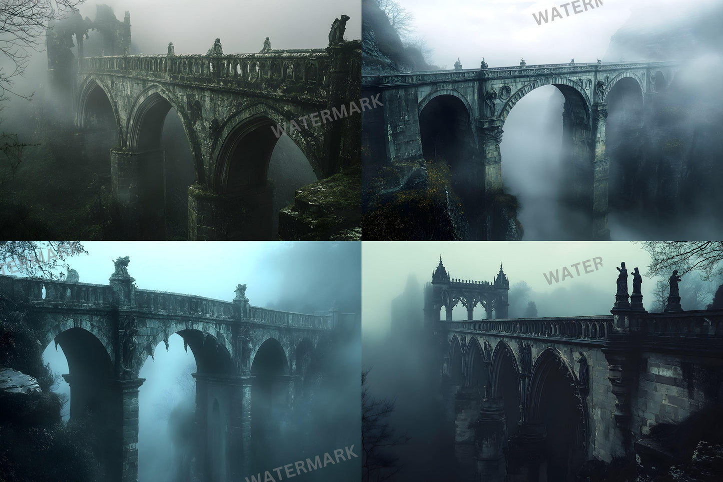 Gothic Bridges Backdrops - Stunning 3High-Resolution PNG Images 00x00px for Commercial Creative Projects