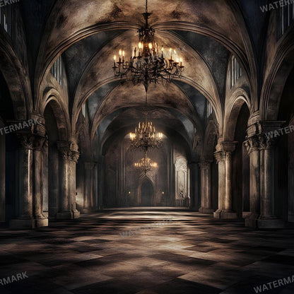 Haunted Castle Digital Backdrops | Gothic Photoshop Overlays for Studio Portraits, Halloween Themes & Dark Photography, Gothic Backdrop