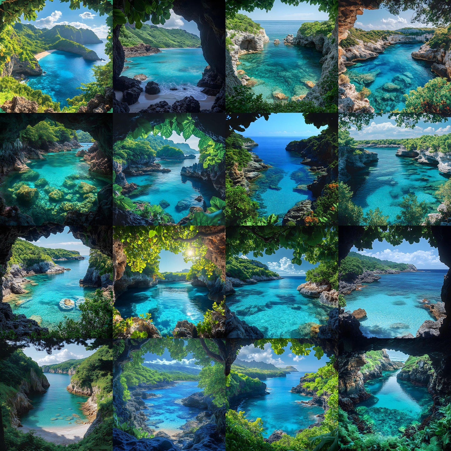 Hidden Cove Digital Backdrops for Photography, Fine Art Portrait Backgrounds, Photoshop Overlays ,Studio, Maternity & Wedding Photography