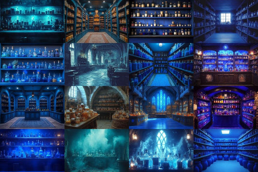 Blue Witchs Apothecary Photography Backdrops for Digital Artists Photographers  Designers - High-Quality 00x00px