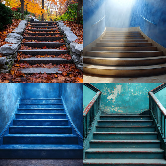 Staircase Photography Backdrop, Elegant Stairway Digital Background for Portrait Photography, Photo Prop, Wedding, and Fine Art Images