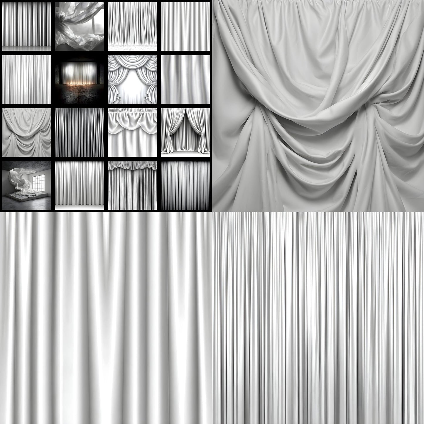 White Curtain Photography Backdrop, Sheer Fabric Background, Elegant Photo Booth Prop, Wedding Portrait Digital Download, Studio Newborn Photoshoot