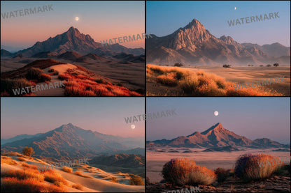 Tranquil Desert Sunset Digital Backdrop, Photography Background for Portraits, Photo Prop, Scenic Desert Scene, Printable Photography Overlay