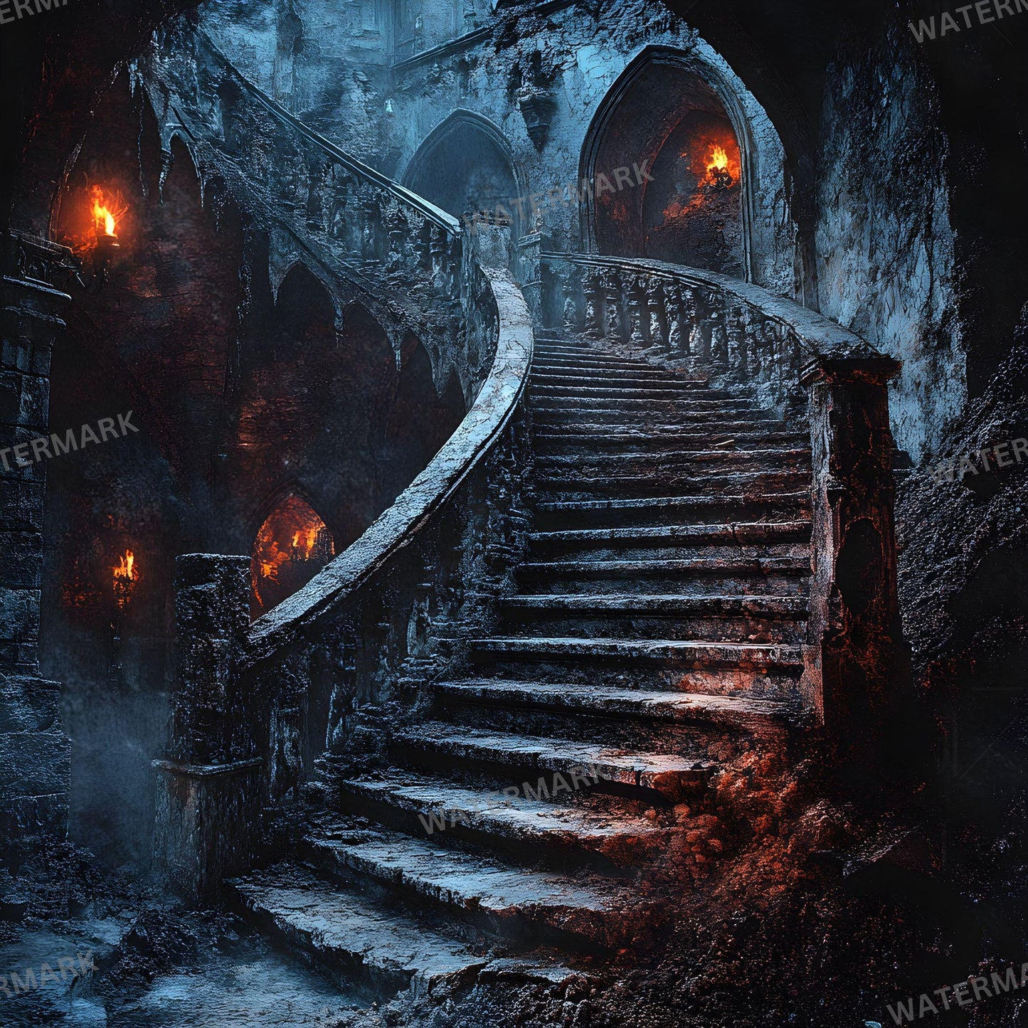 Cursed Castle Gothic Photography Backdrop - Photoshop Master Overlay - Gothic Portraits and Composites - Gothic Background - Gothic Mansion