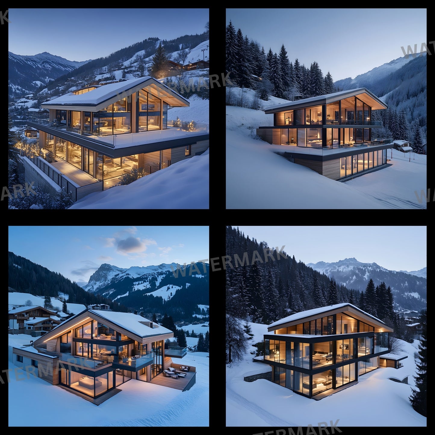 Alpine Chalet Digital Backdrop, Cozy Fireplace Background, Winter Holiday Photography Prop, Christmas Scene Setter, for Social Media