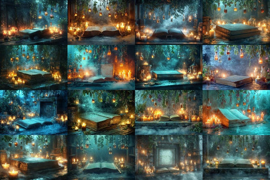 Enchanting Witchs Potion Photography Backdrops - Mysterious Overlays for Spooky Photo Shoots - 00x00px PNGs Commercial Use Allowed