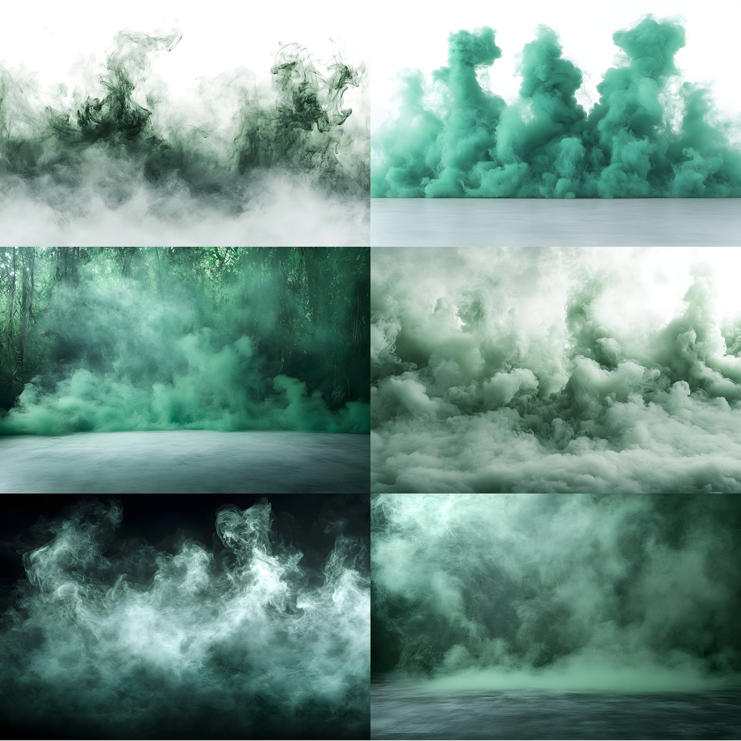Green Smoke Sports Photography Backdrop Set, Action Photo Backgrounds for Athlete Portraits, Digital Download, Sports Team Pictures