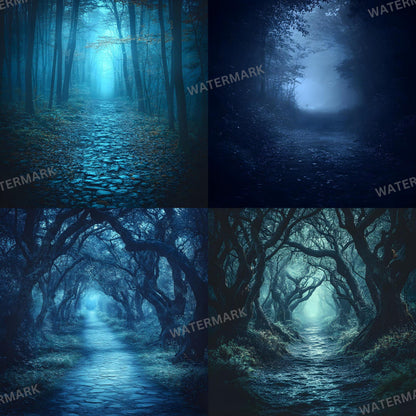 Dark Spooky Backdrops - Master Overlays for Photoshop Composites, Digital Backgrounds for Dark Fantasy, Halloween - Photography Backdrops