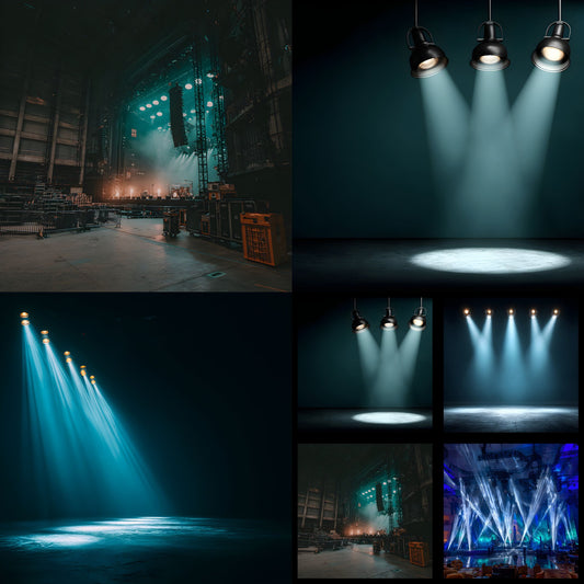 Empty Stage Photography Backdrop, Concert Background, Theater Stage Digital Backdrop, Music Event Photo Booth, Virtual Background