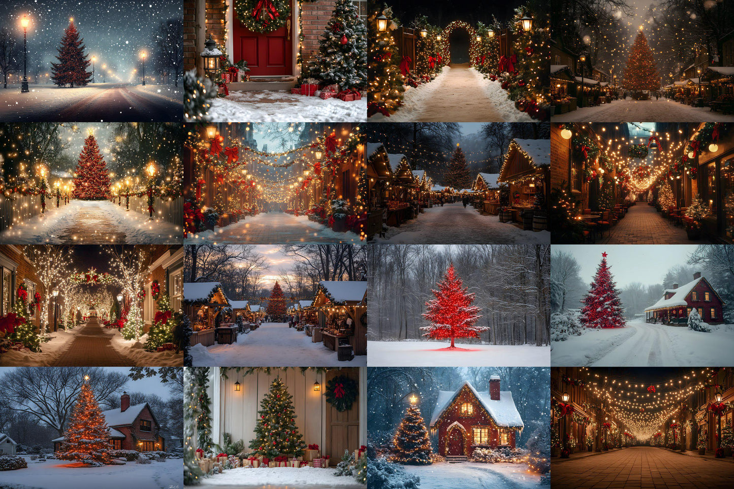 Christmas Photography Backdrops, Horizontal 00x00px Digital Backdrops, 3:2 Ratio, Photoshop Overlays, Festive Christmas Background