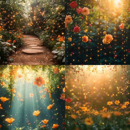 Overgrown Vine Secret Garden Digital Backdrop, Enchanted Forest Photography Background, Fairytale Photo Prop, Fantasy Portrait Template