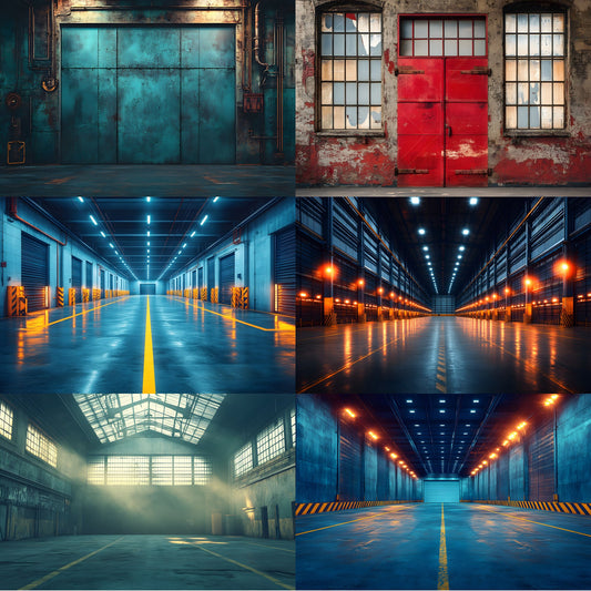 Warehouse Sports Digital Backdrop, Action Scene Background, Photography Prop, Athlete Photo, Graffiti Wall, Urban Sports, Ratio