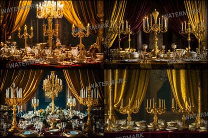 Gatsby Dinner Party Digital Backdrop, Roaring Twenties Background, Elegant Event Photography, Printable Art Deco Scene, Images