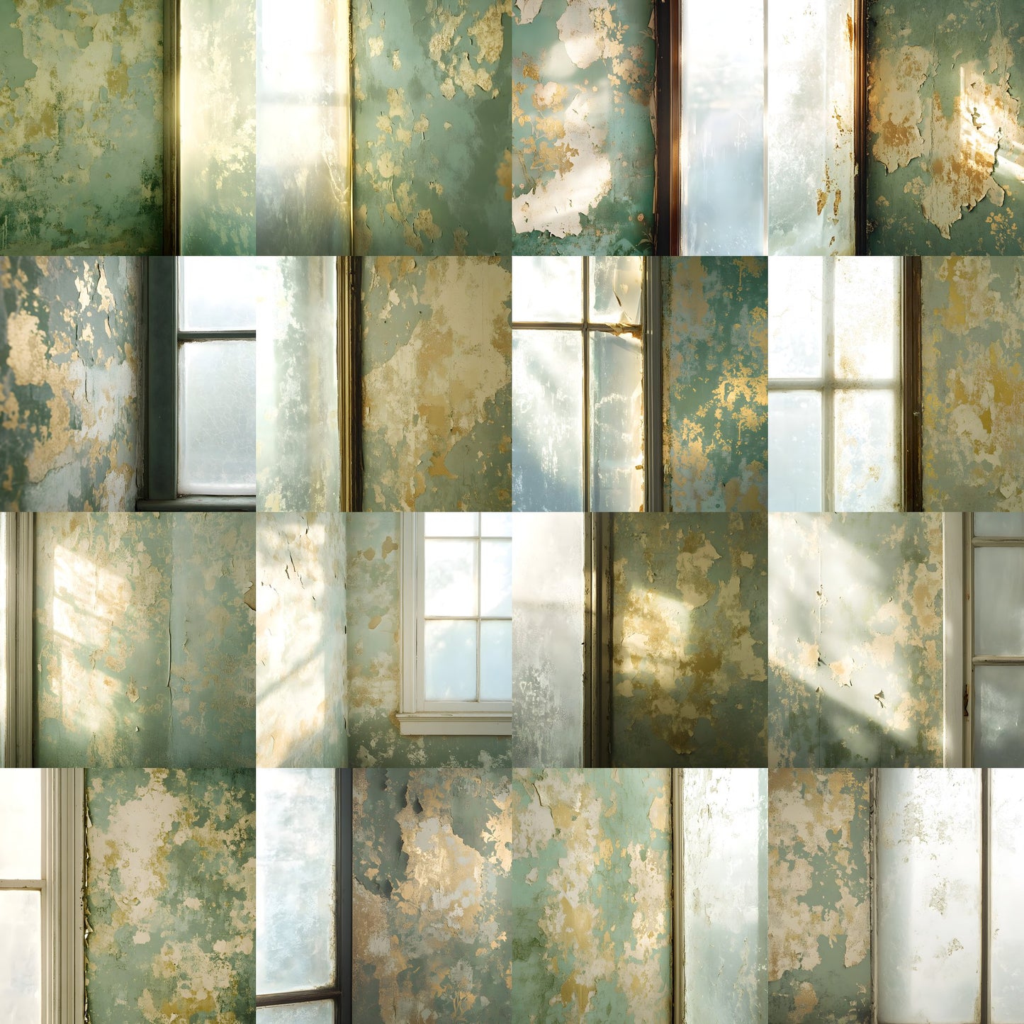Worn Vintage Wallpaper Digital Backdrop, Diffused Light Photography Background, Photo Booth Prop, Textured Paper Photography Backdrop