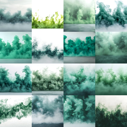 Green Smoke Sports Photography Backdrop, Digital Background for Athlete Portraits, Action Scene Photo Overlay, Sports Team Photo