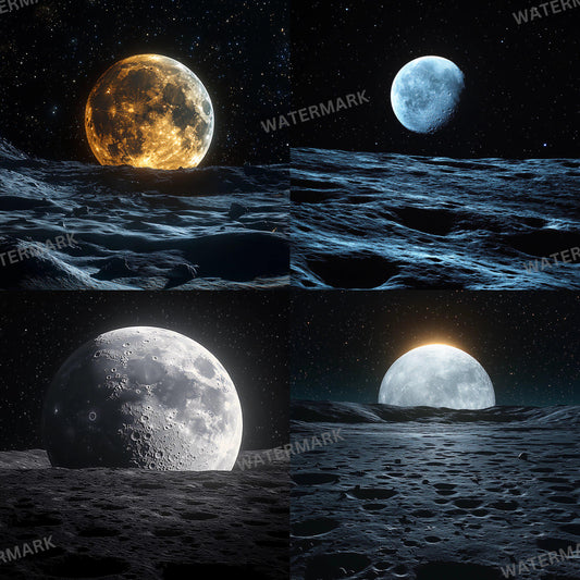 Moon Landing Backdrops for Photoshop Composites & Digital Overlays, Space Backdrops, Celestial Backdrops, Moon Photography Backgrounds