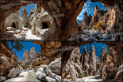 Sun-Bleached Desert Canyon Rocks Digital Backdrop, Photography Background, Scenic Photo Prop, Western Theme, Nature Photography