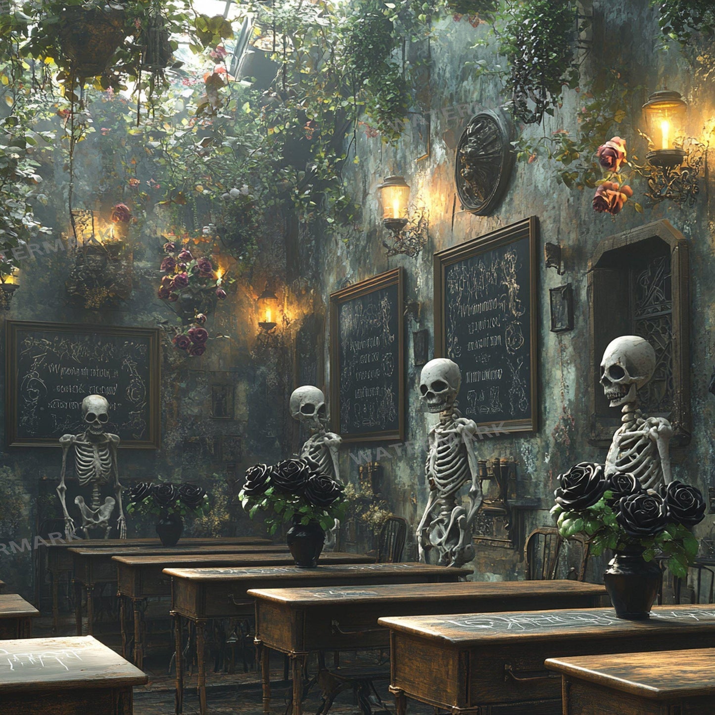 Wizarding School Digital Backdrops - 1High-Res PNGs for Photography 96x96px Commercial Use