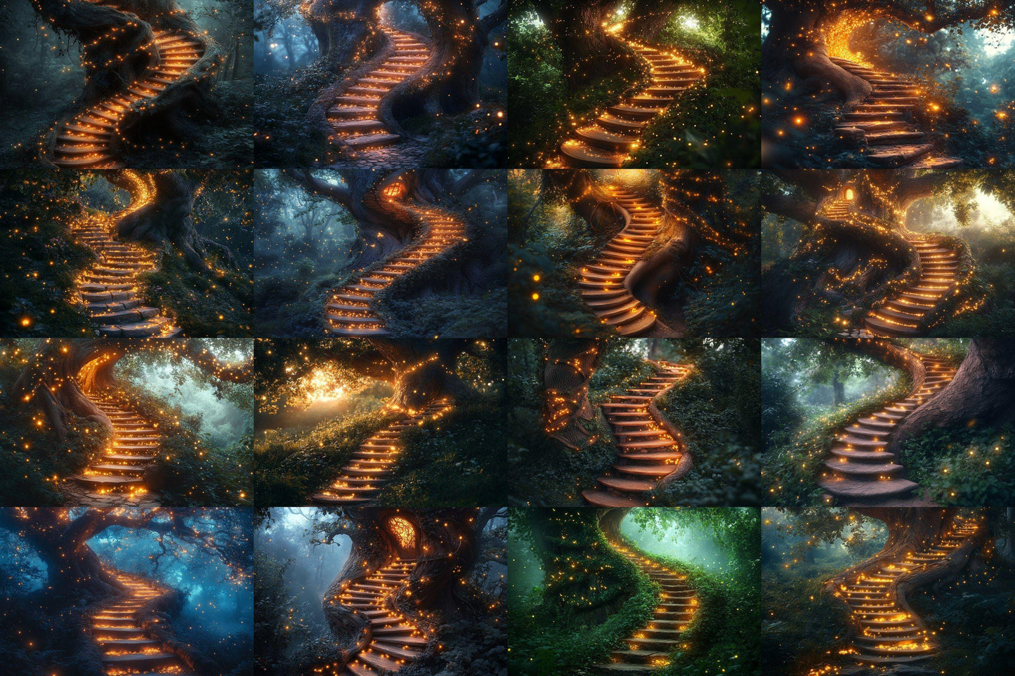 Winding Staircase Backdrop: 3PNGs for Elegant Mansion Interiors, Grand Castle Photos,  Fairy Tale, Magical Woodland, Fairy Magical Forest