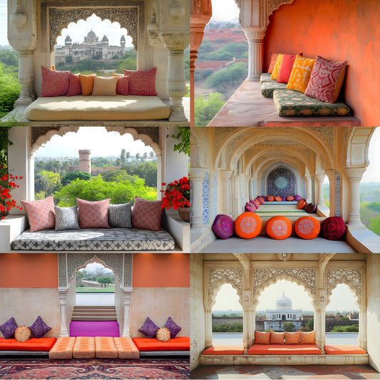 Sultan Palace Photography Backdrop, Royal Seating Area Digital Background, Photo Booth, Arabian Nights Theme, High-Resolution Images