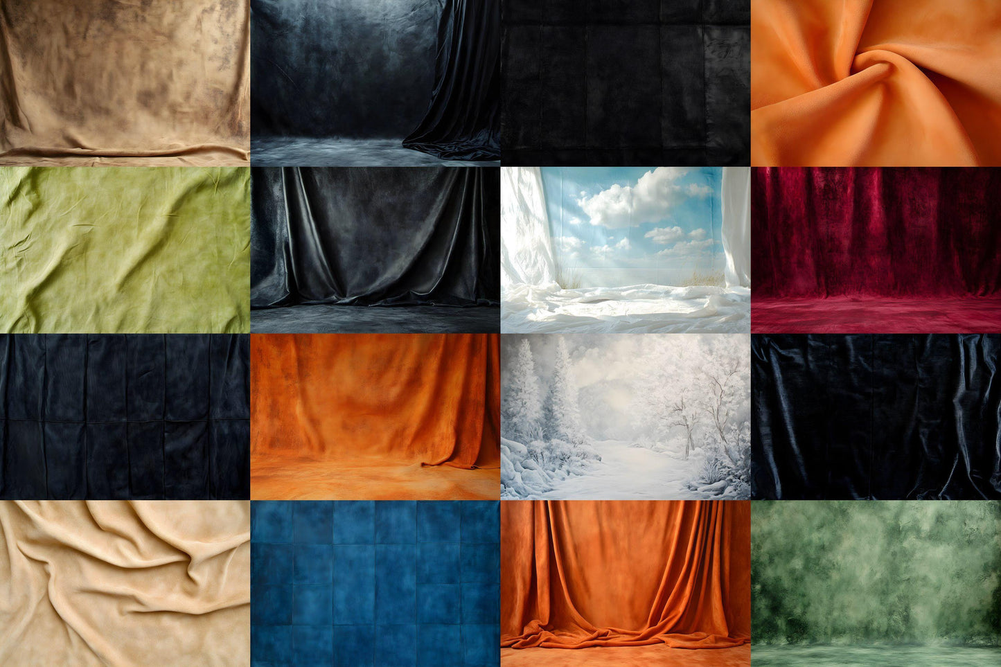 Texture Photography Backdrops, Fabric Backgrounds, Digital Textures for Photoshop, Studio Backdrops, and Draped Overlay PNGs