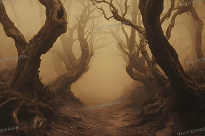 Spooky Forest Digital Photography Backdrops - Dark Woods Photoshop Overlays - Halloween Fantasy Backgrounds - Digital Master Composites