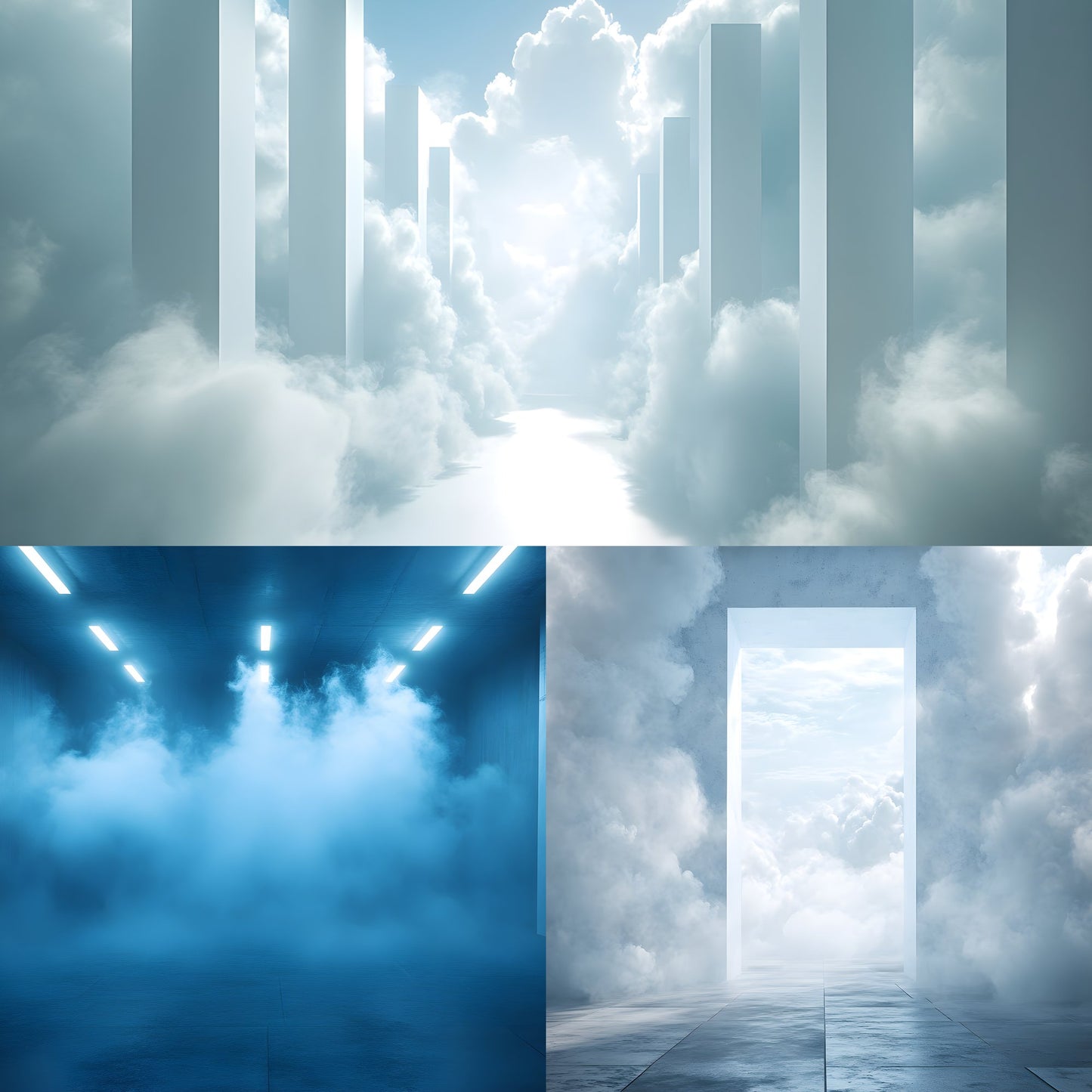 Futuristic Crossfit Studio Backdrop, White Gym Background, Digital Download, Fitness Photography, Workout Photo Booth, Sport Mockup
