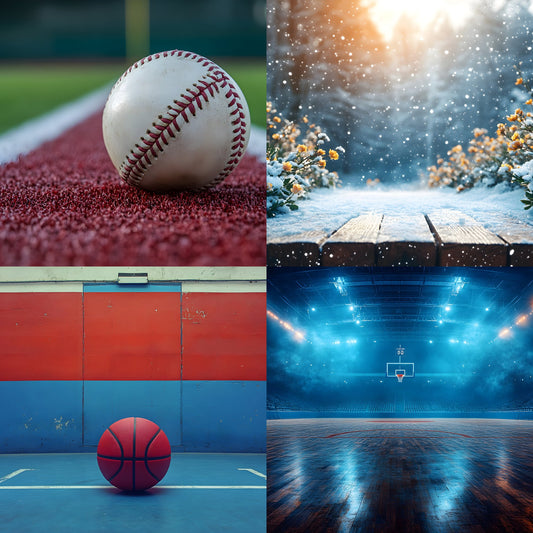 Sports Photography Backdrop Bundle, Action Photo Backgrounds, Digital Download for Team Pictures, Athlete Portraits, Ratio