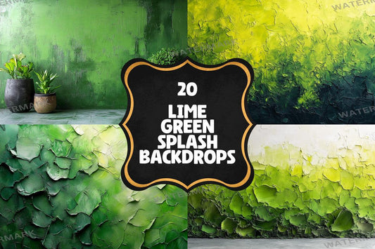 Lime Green Splash Digital Photography Backdrops  00x00px PNGs for Artists  Hobbyists  Warm Aesthetic Backgrounds