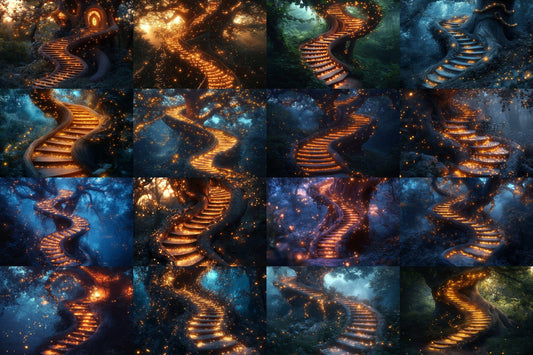 Winding Staircase Backdrop: 3PNGs for Elegant Mansion Interiors, Grand Castle Photos,  Fairy Tale, Magical Woodland, Fairy Magical Forest