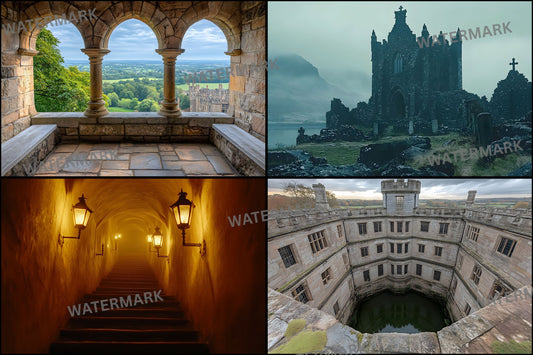 Grand Castle Interior Digital Backdrop, Medieval Hall Background for Fantasy Photography, Royalcore Photo Prop, Historic Palace Digital Download