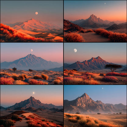 Tranquil Desert Sunset Digital Backdrop, Photography Background for Portraits, Photo Prop, Scenic Desert Scene, Printable Photography Overlay